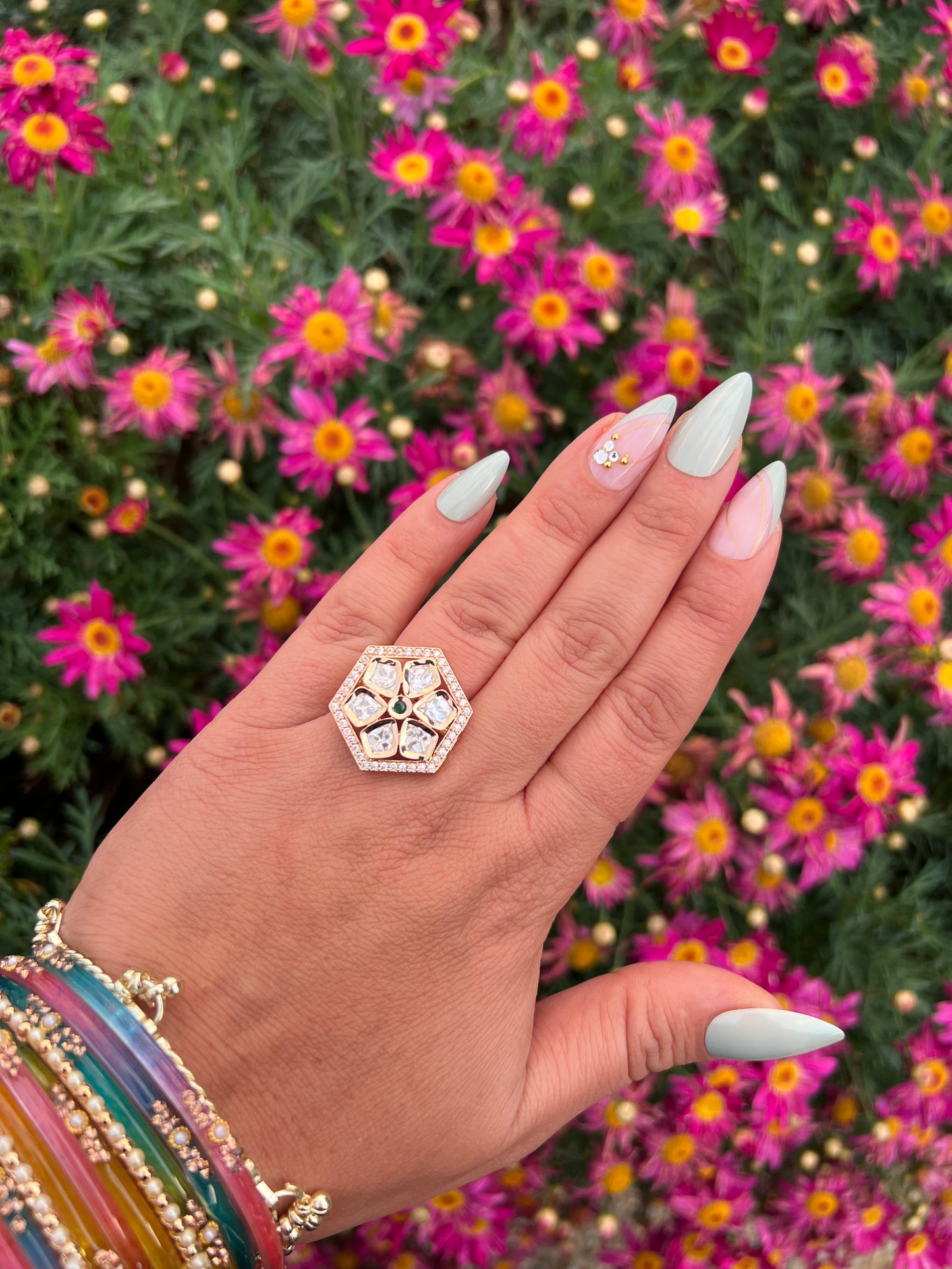 Sanam Moisanite rings