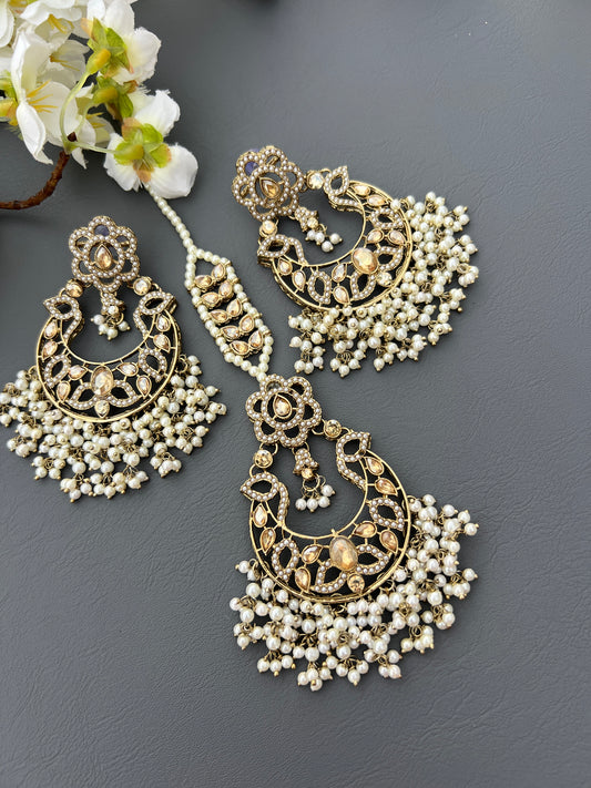 Shahin earrings & tikka set
