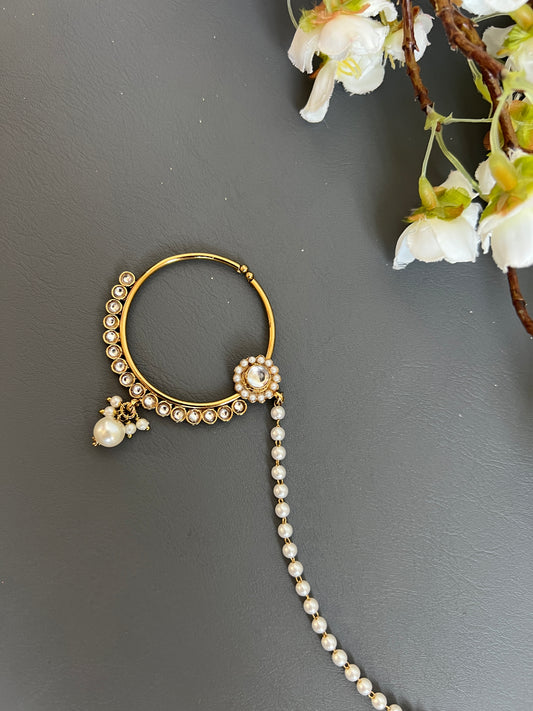 Ishani antique look nose ring