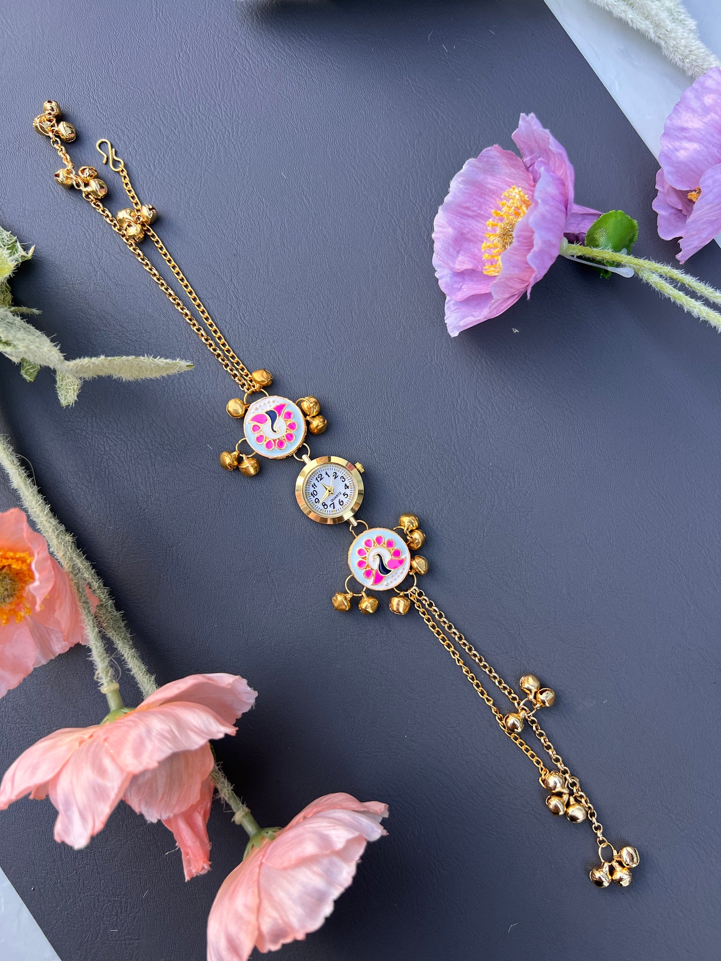 Mayura Enamel Kashmiri watch