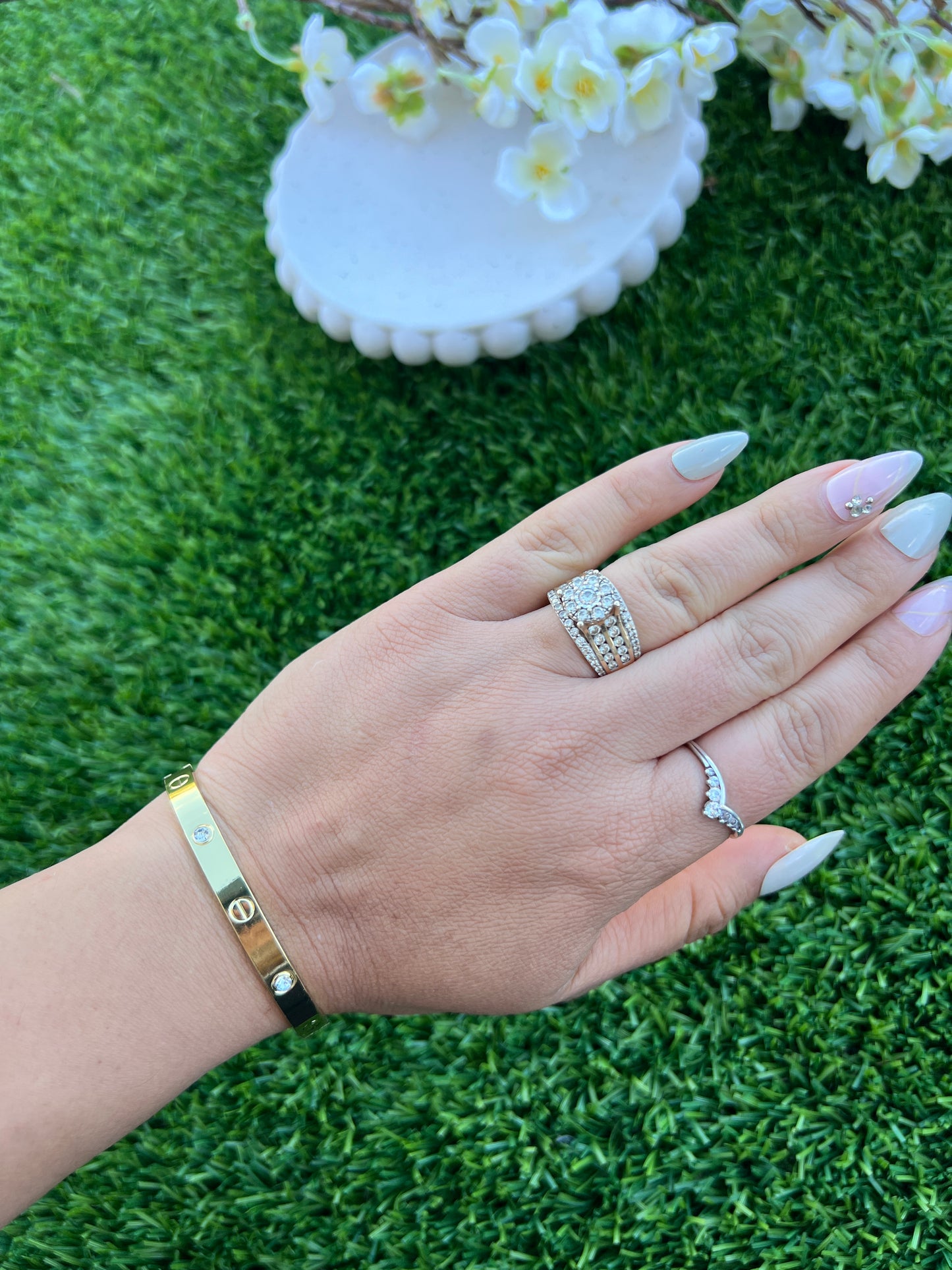 Cartier inspired love openable bracket