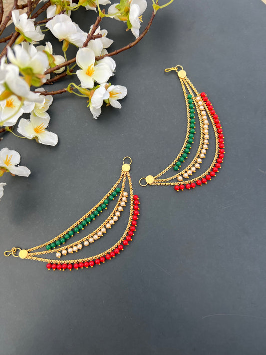 Ear chains multicoloured