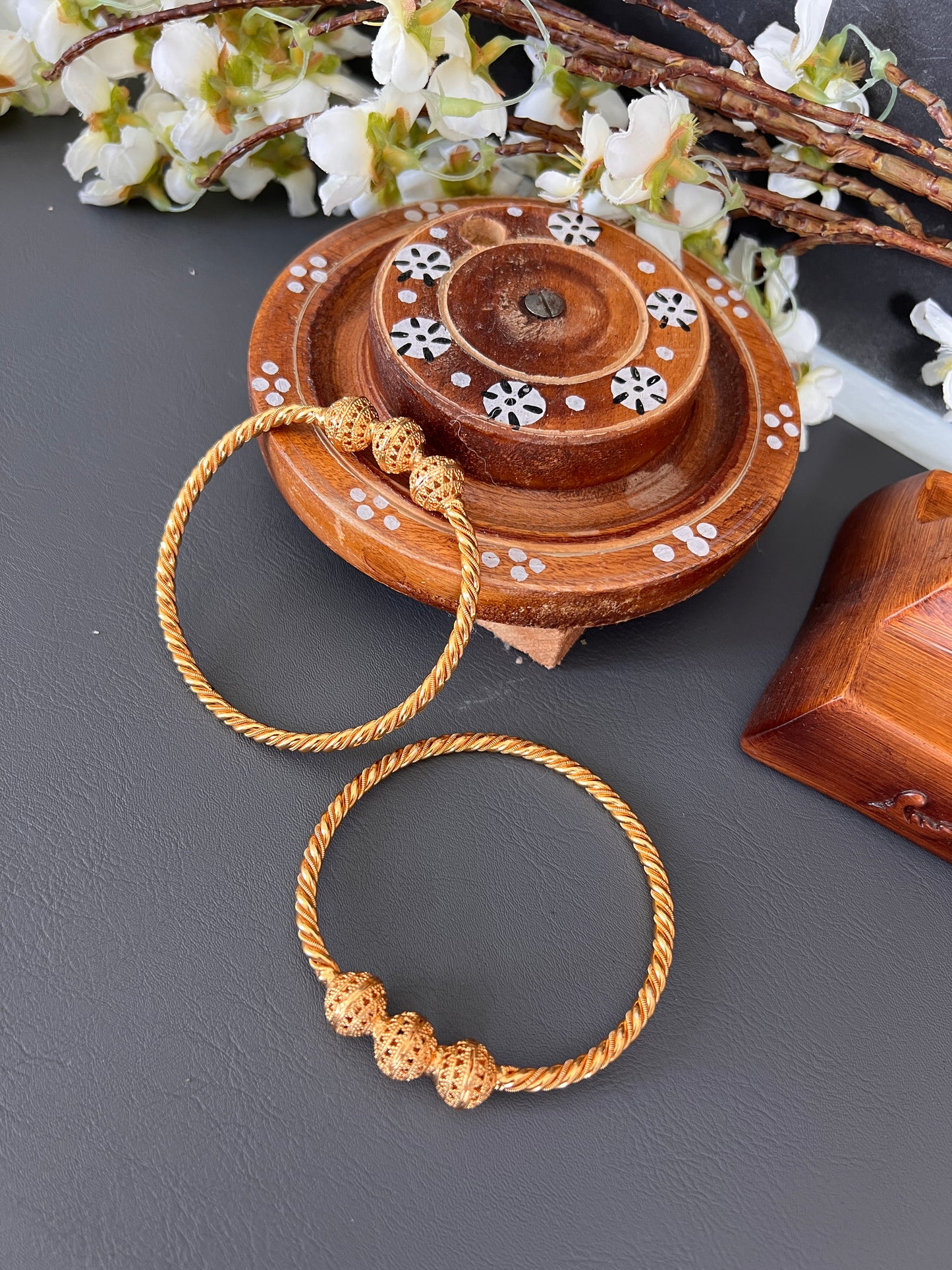 Karuna gold plated bangles
