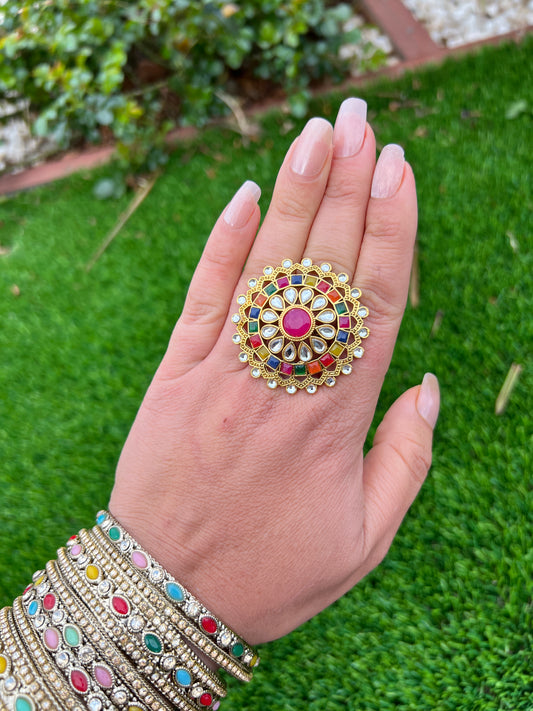 Ritvika coloured ring