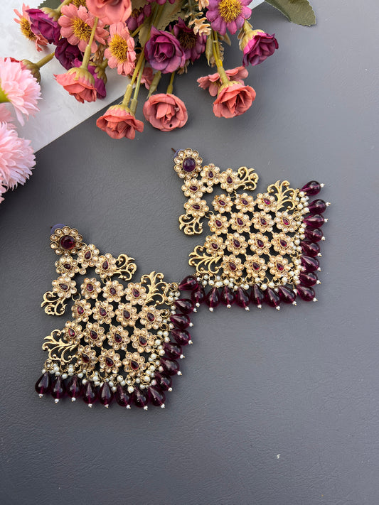 Preet passa style oversize earrings