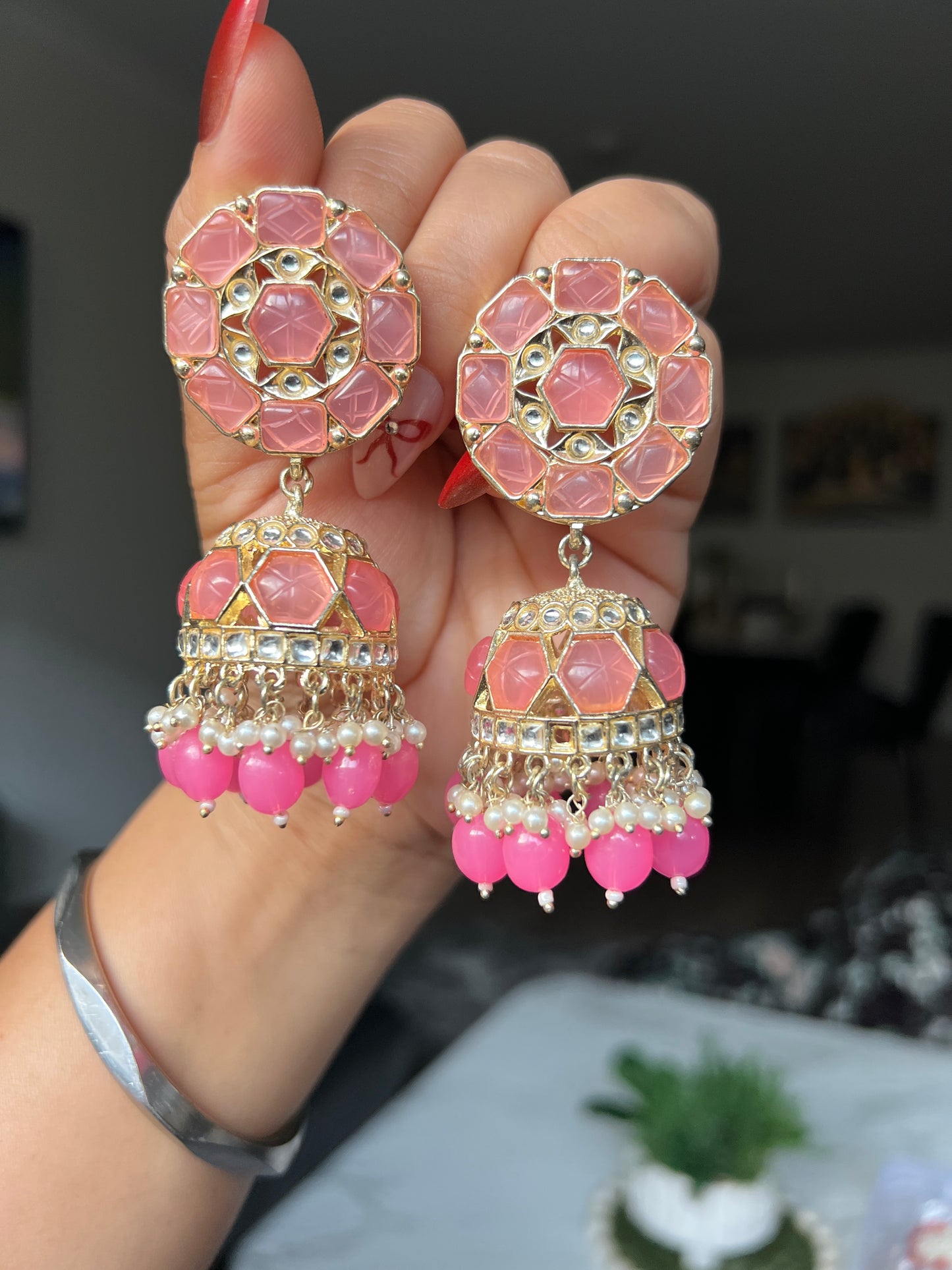 Meerakshi jhumka earrings