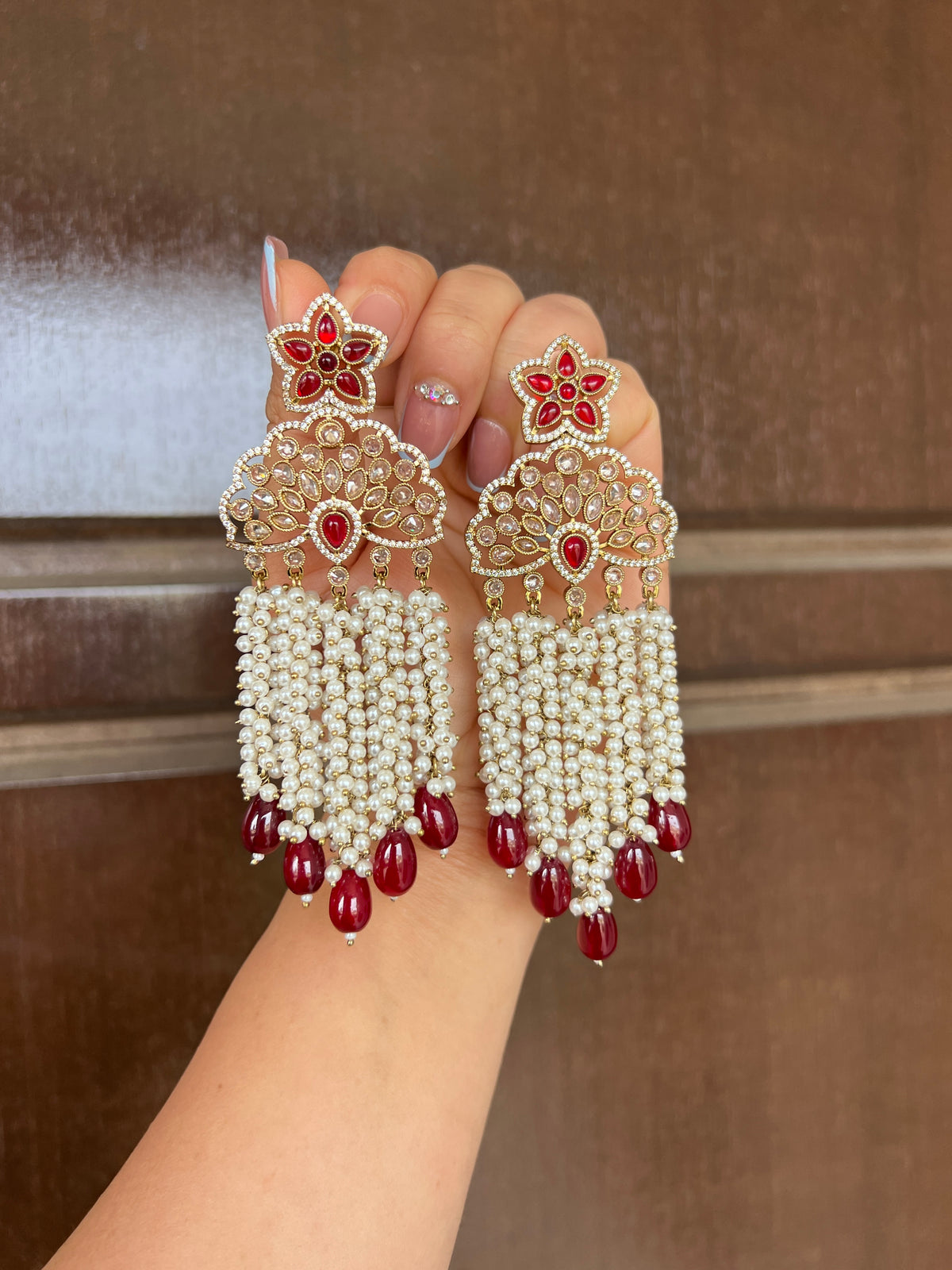 Dilbar statement earrings