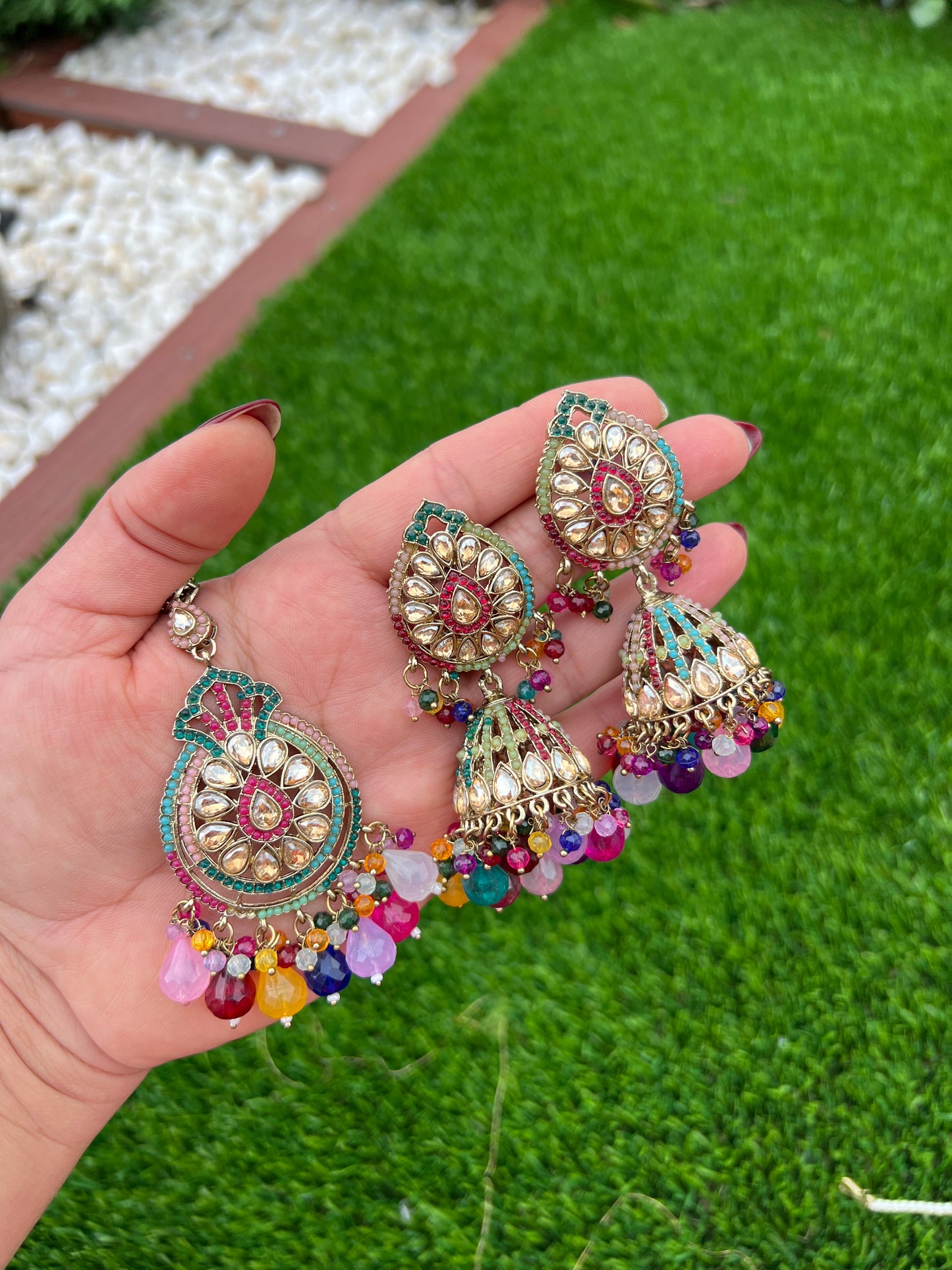 Pakistani jhmka and tikka set