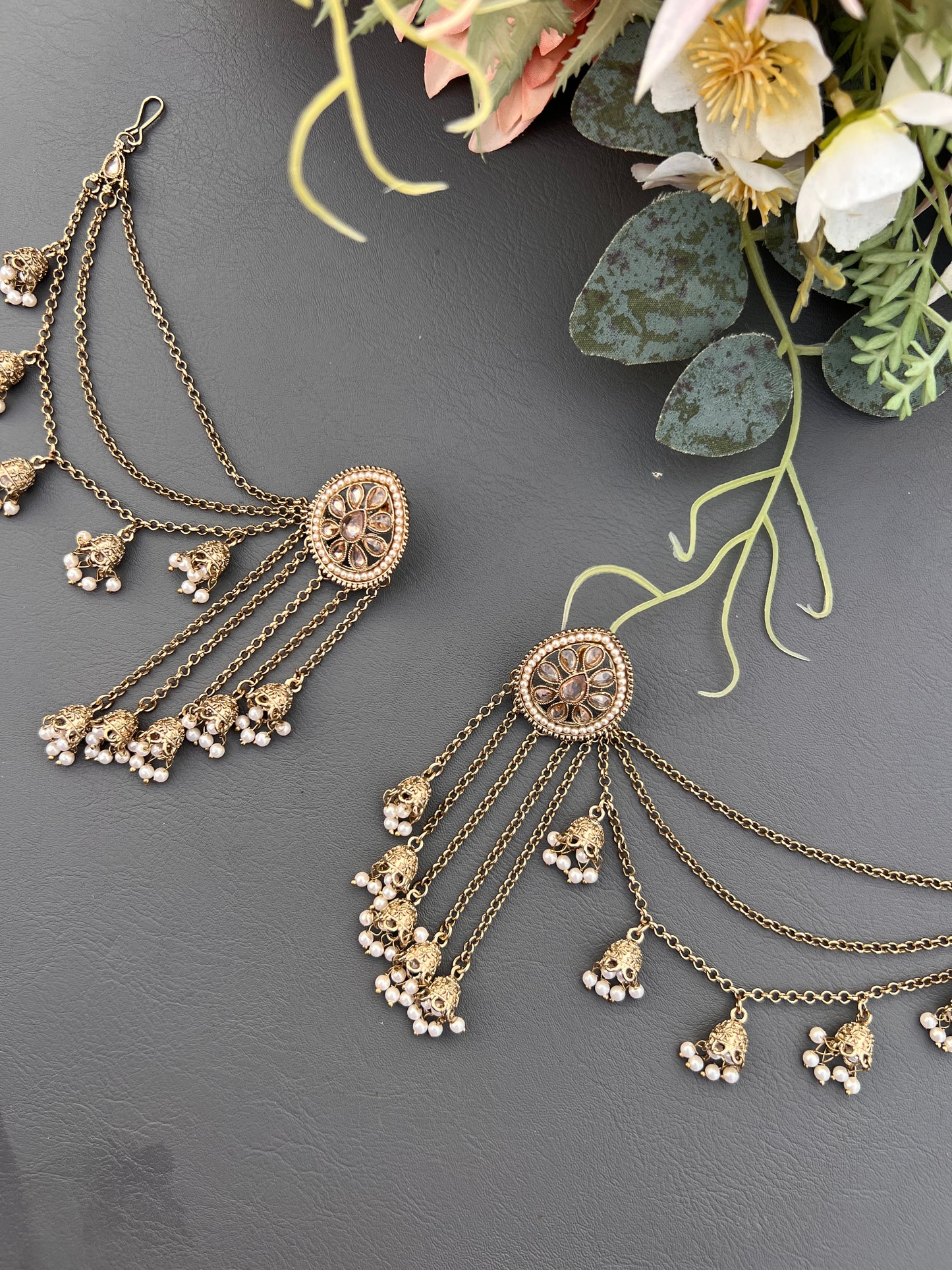 Aura Antique Multi-Layered Ear Chains
