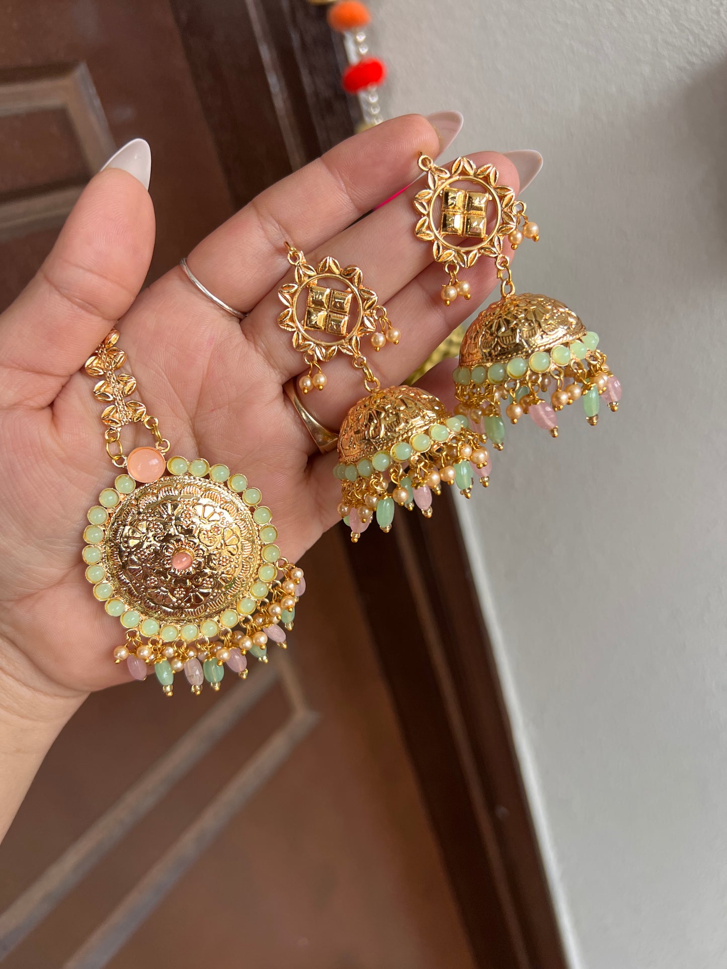 Sehar jhumki tikka set