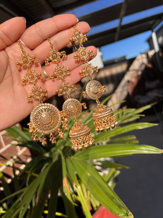 Sunakhi Sahara jhumki tikka set