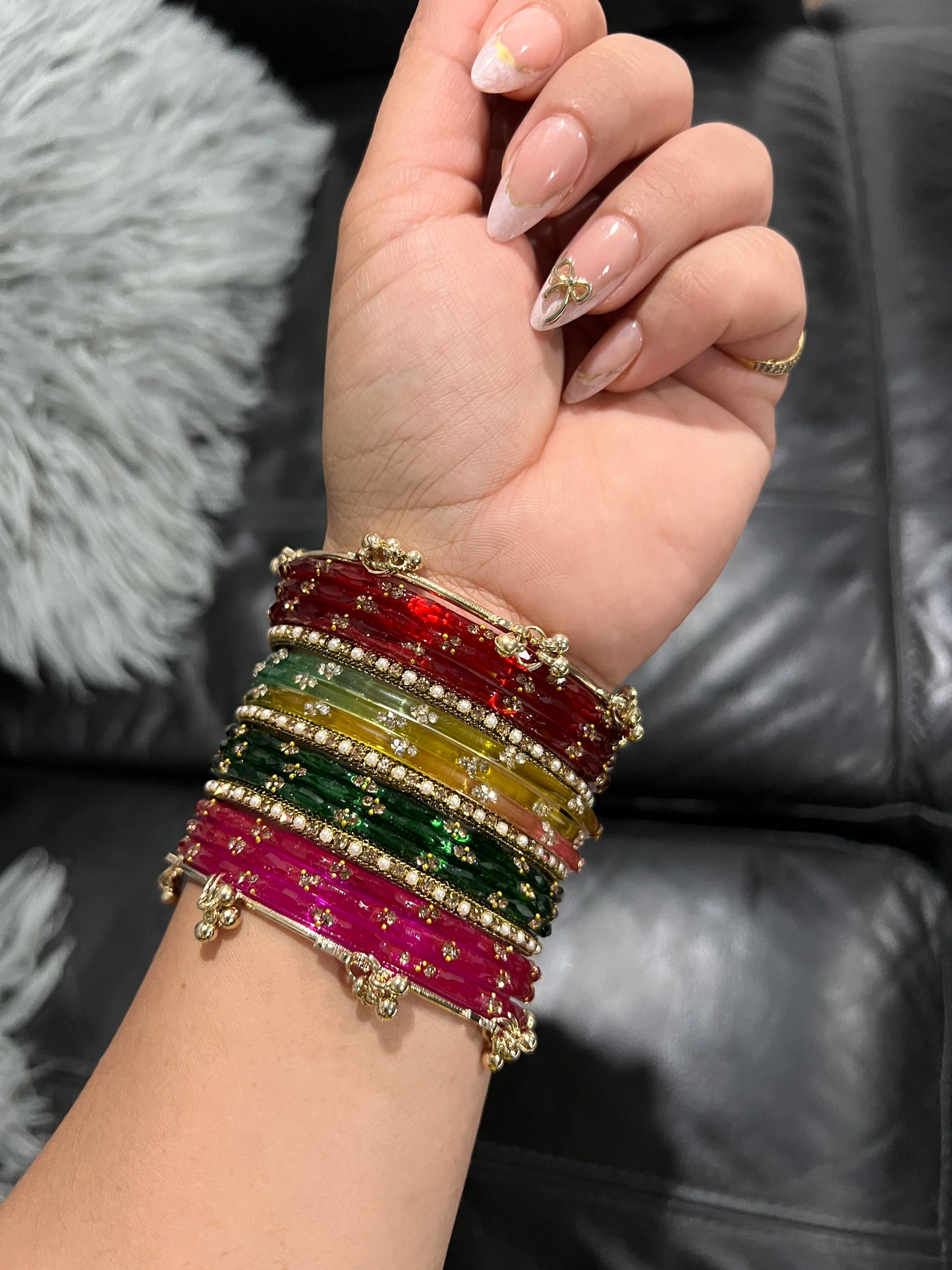 The Shahi Rainbow Choodiyan (Both hands)
