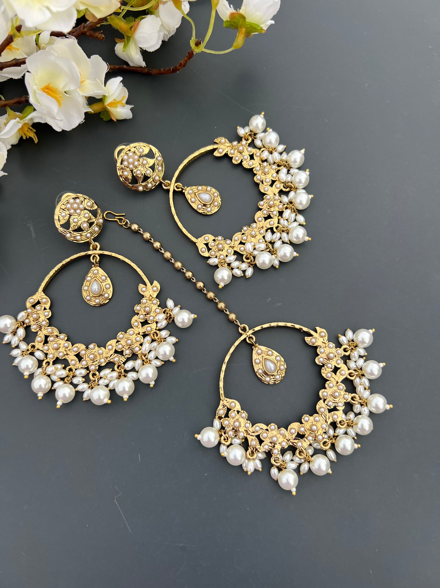 Heer earrings tikka set