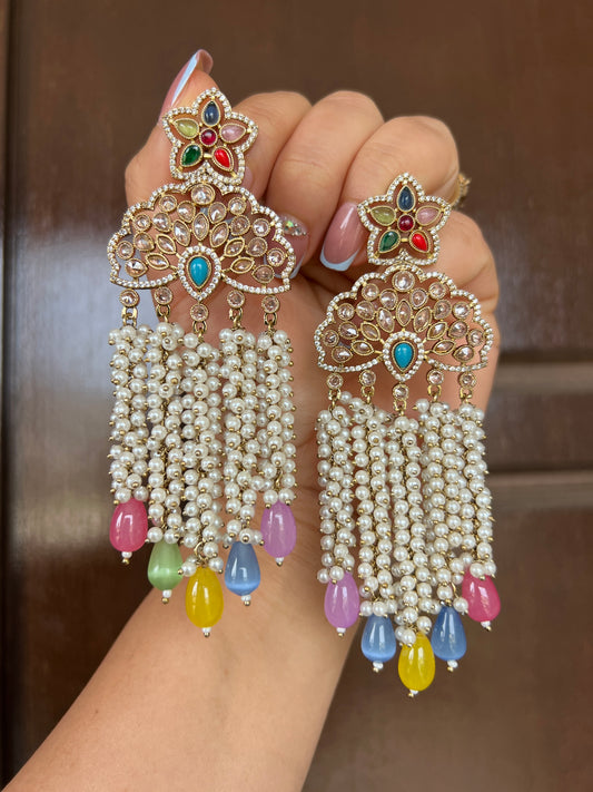 Dilbar statement earrings
