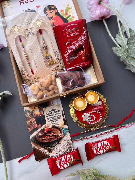 Premium brothes & bhabi hamper ( 2 Rakhi 2 thread)