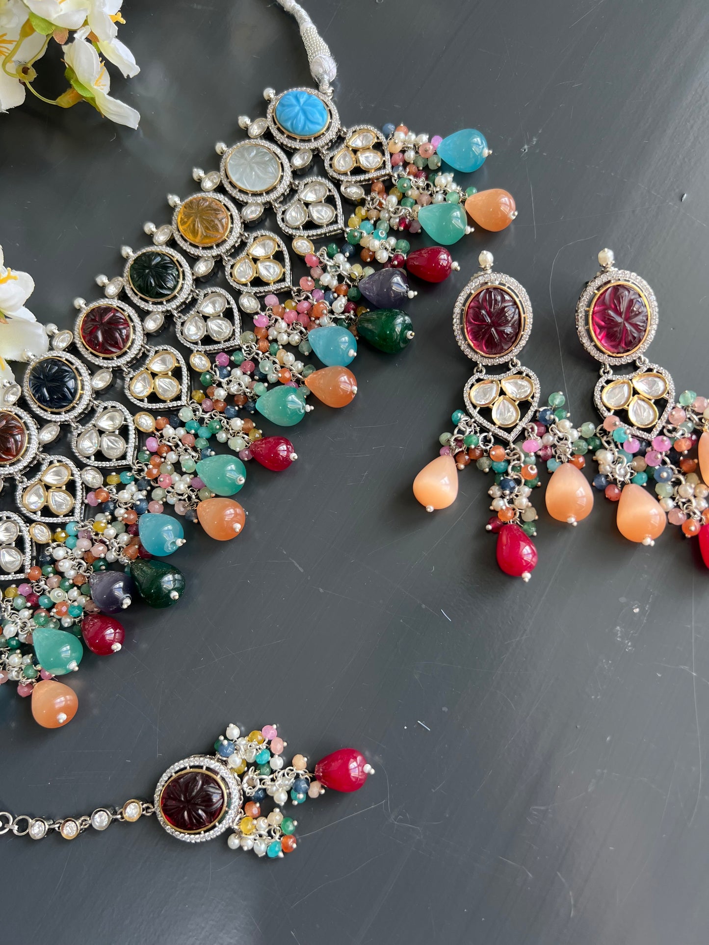 Heera Necklace set