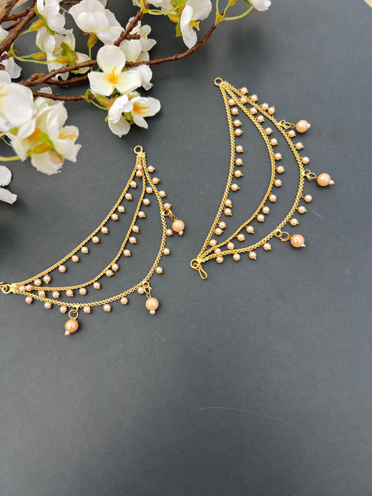 Pearl ear chains