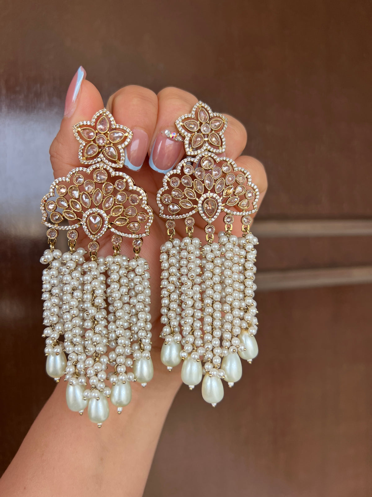 Dilbar statement earrings