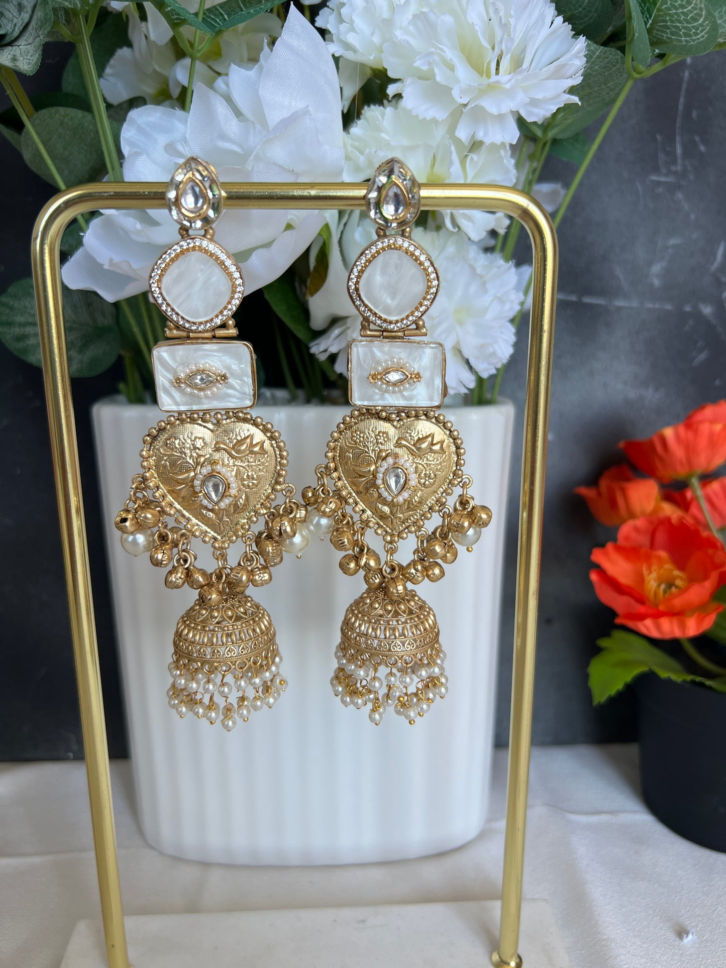 Inara Kashmiri long earrings
