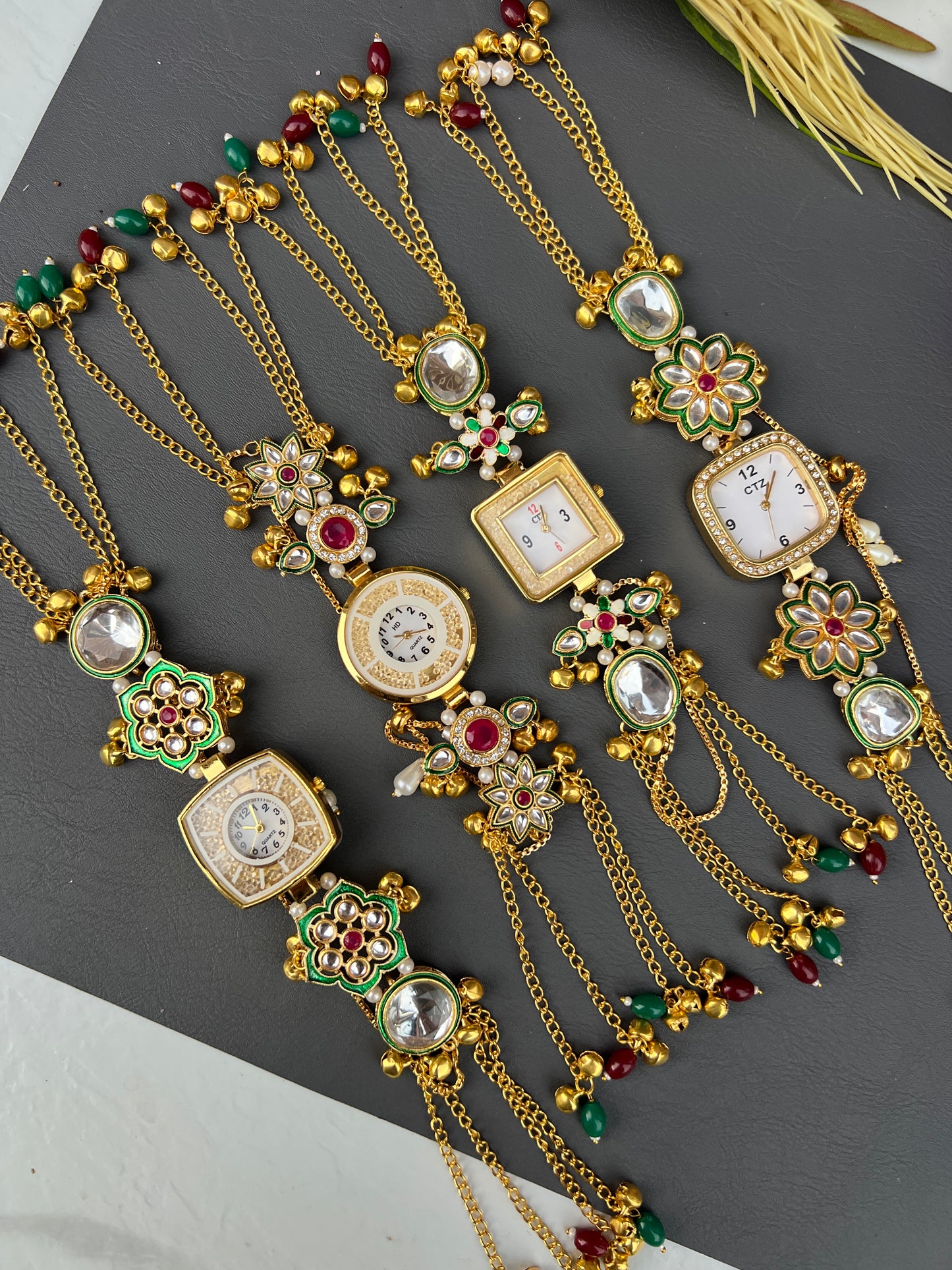 The Kashmiri Meena & Kundan Artisan Watch