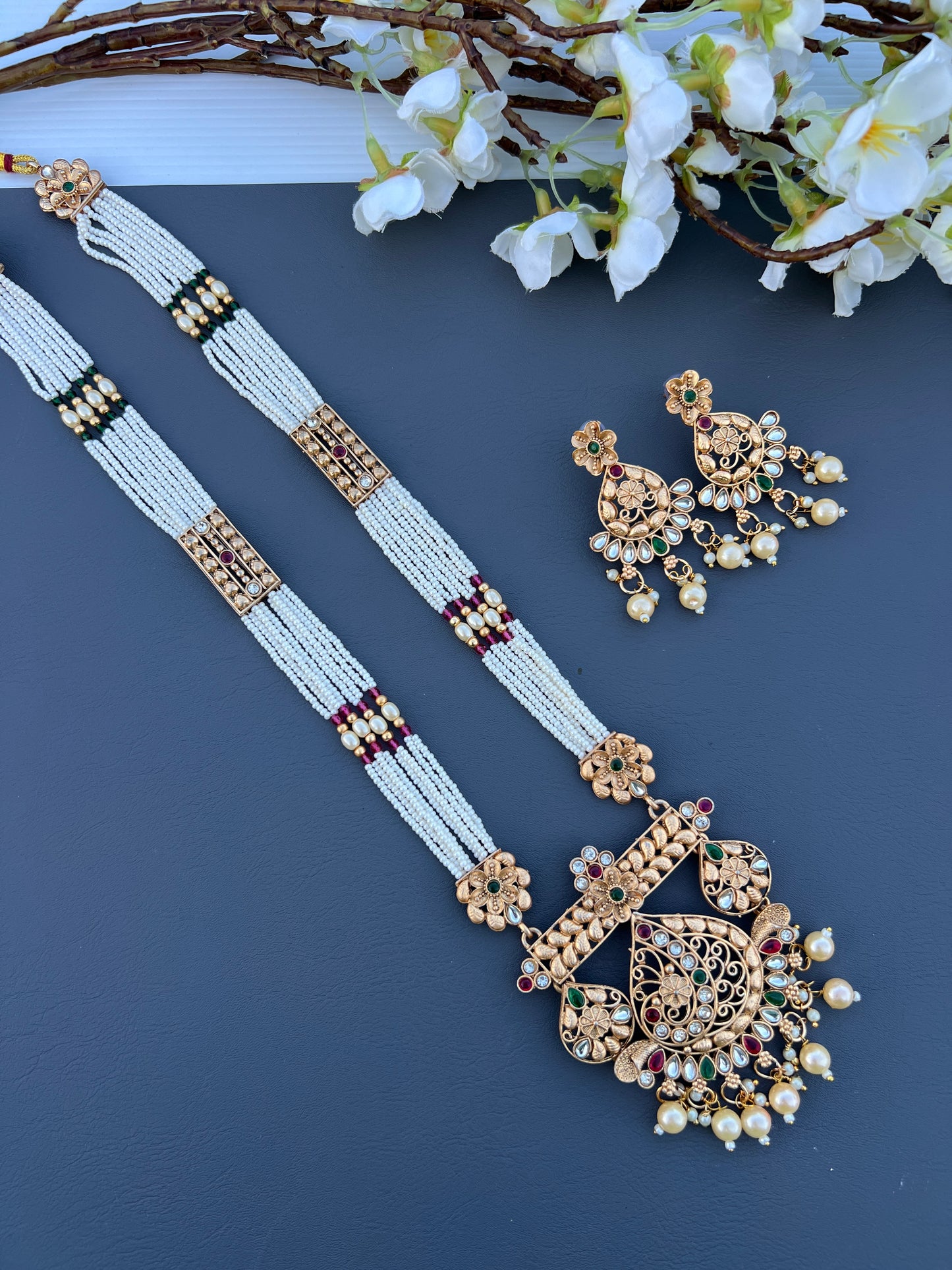 Raani long necklace set