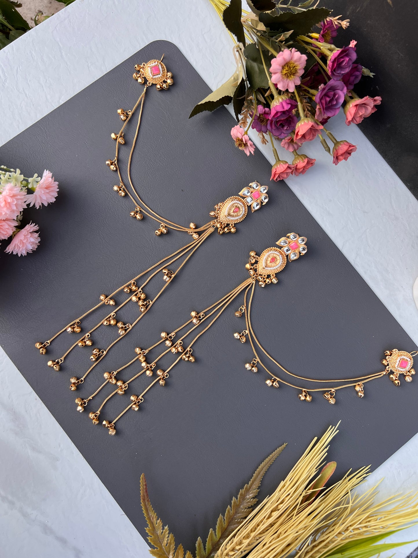 Prakshi long Kashmiri earrings
