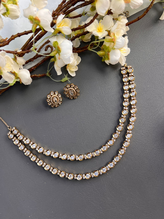 Reema uncut kundan necklace set