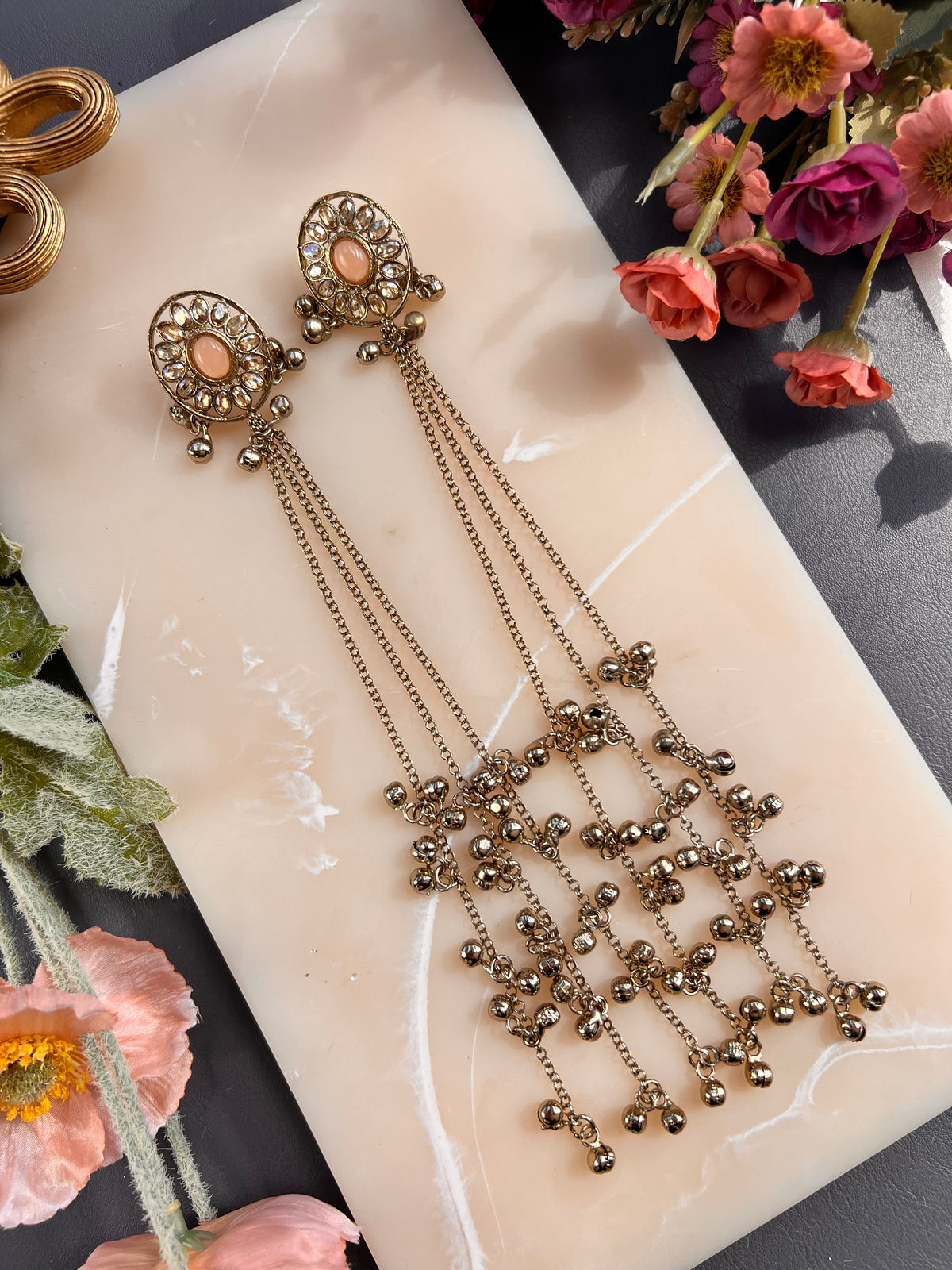 Nabhya Kashmiri long earrings