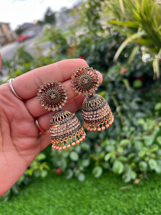 Rose gold jhumki
