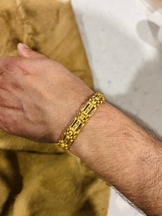 Mens gold plated bracelet
