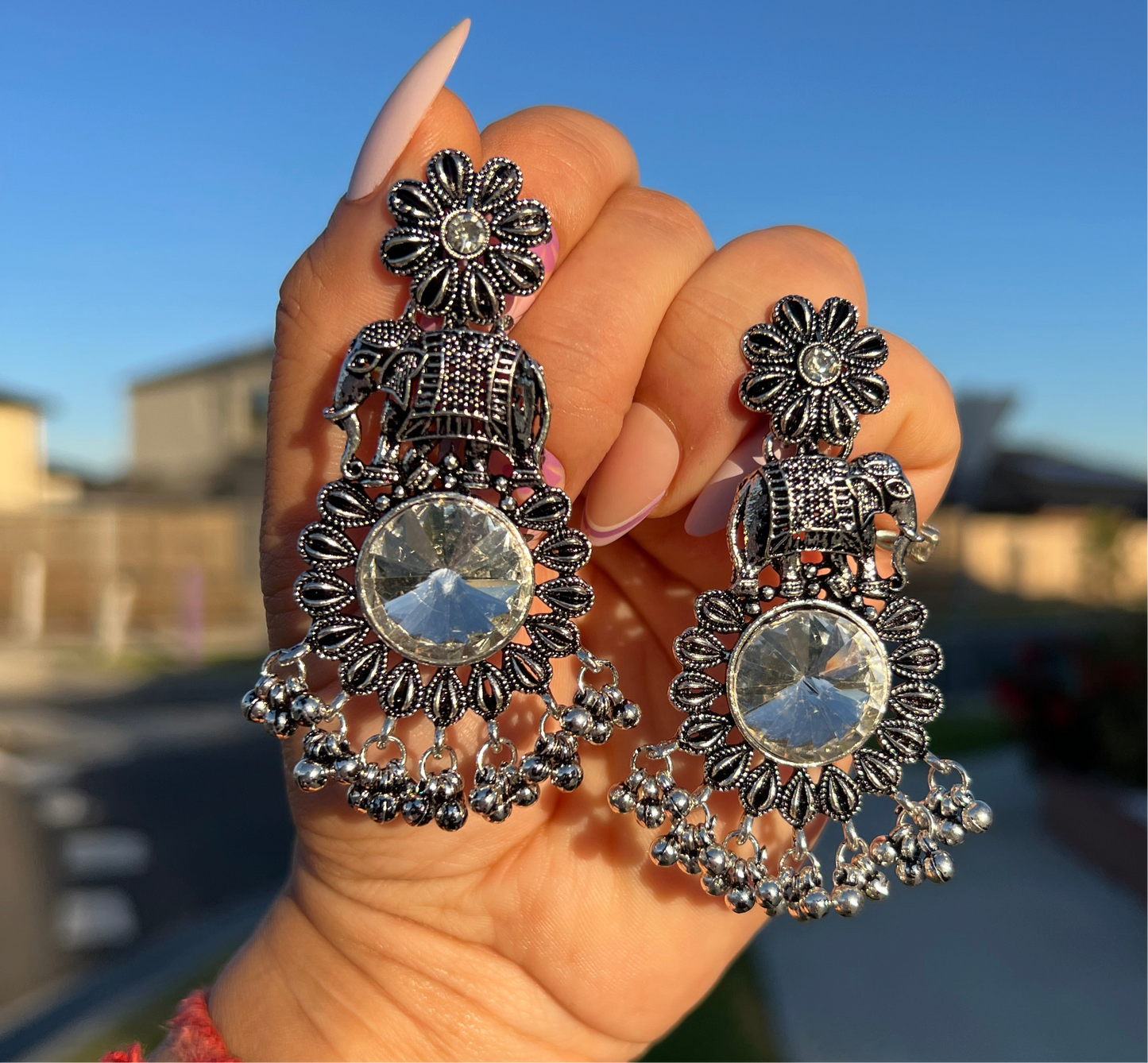 German silver earrings
