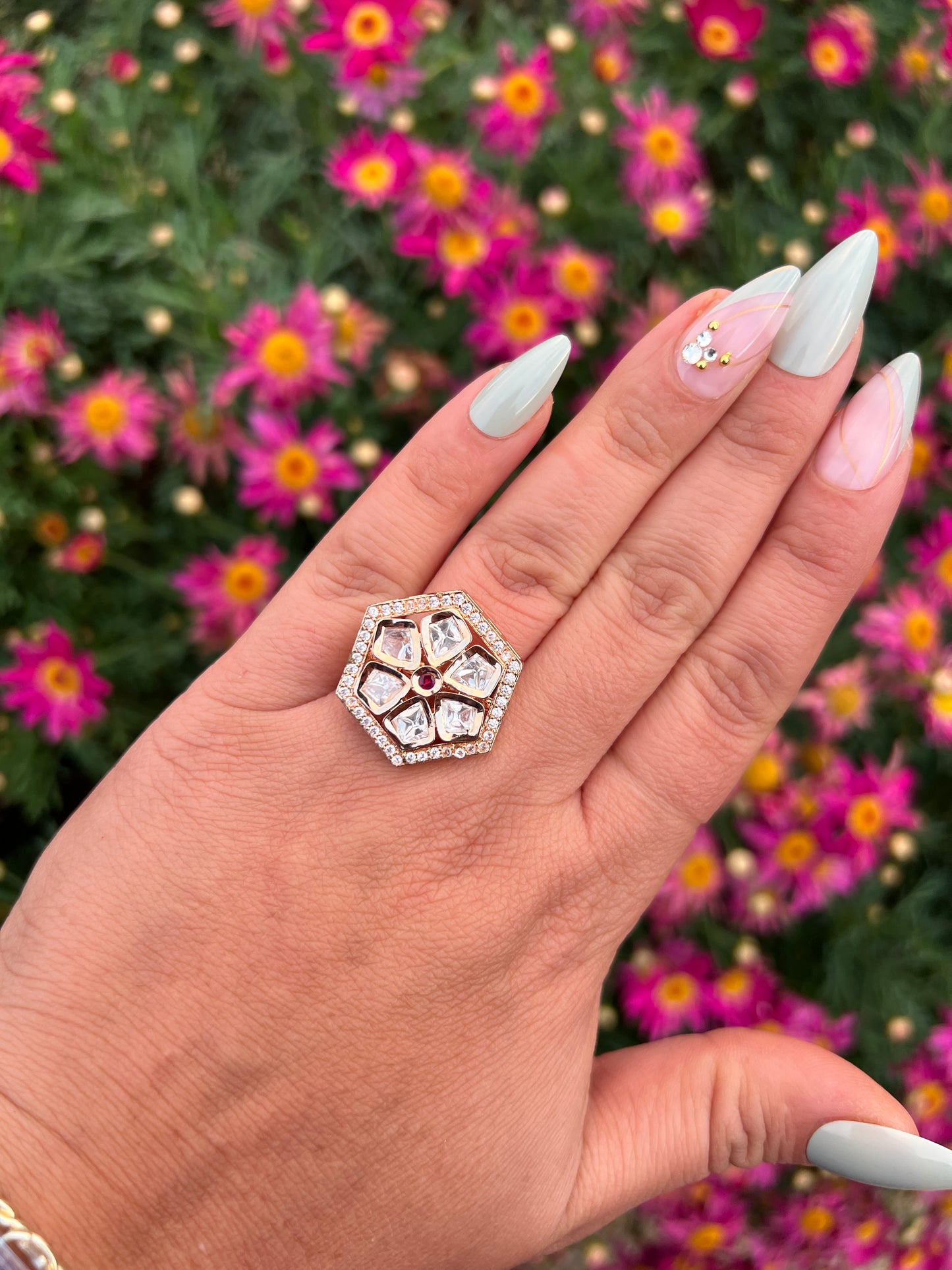 Sanam Moisanite rings