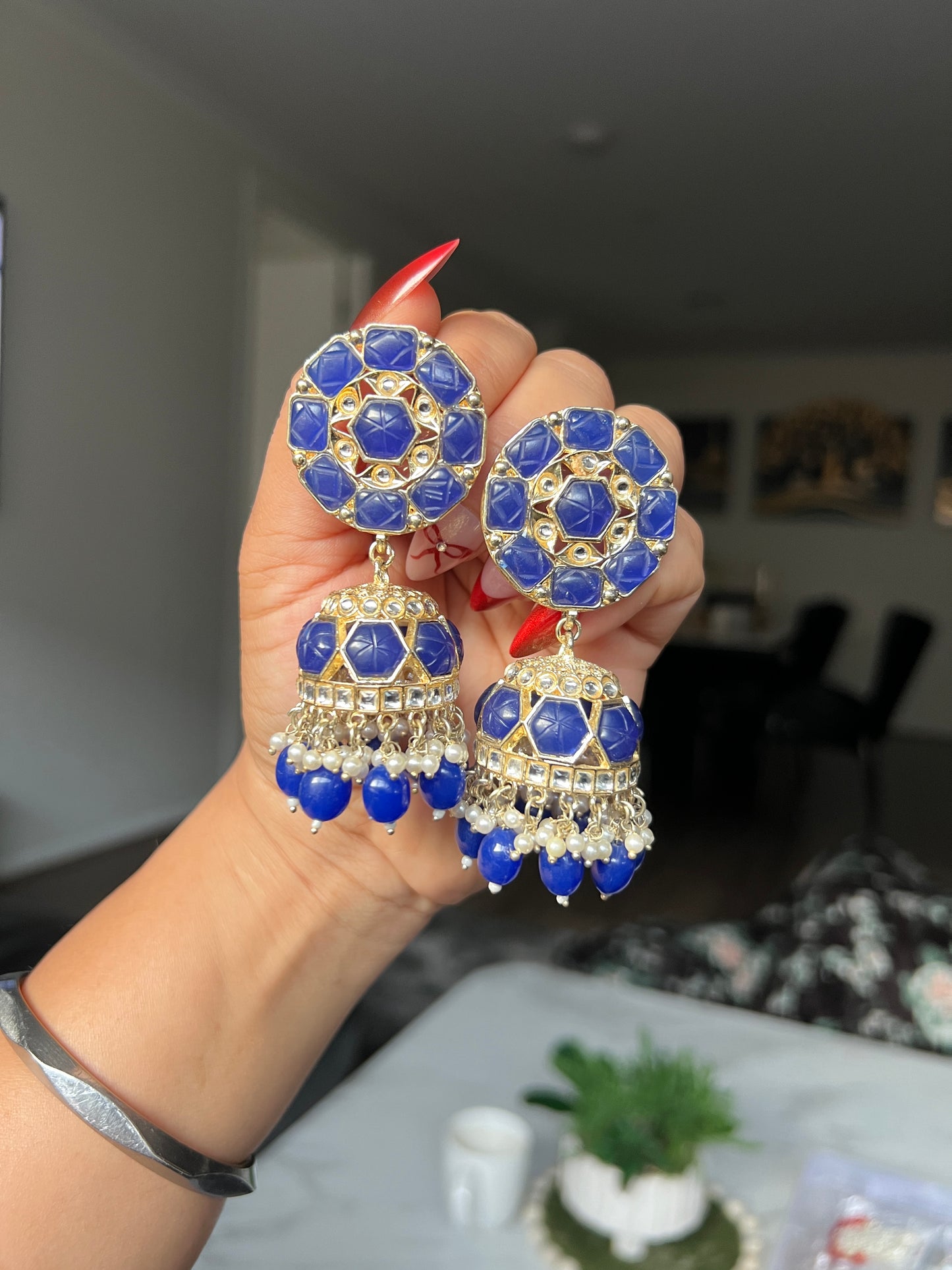 Meerakshi jhumka earrings