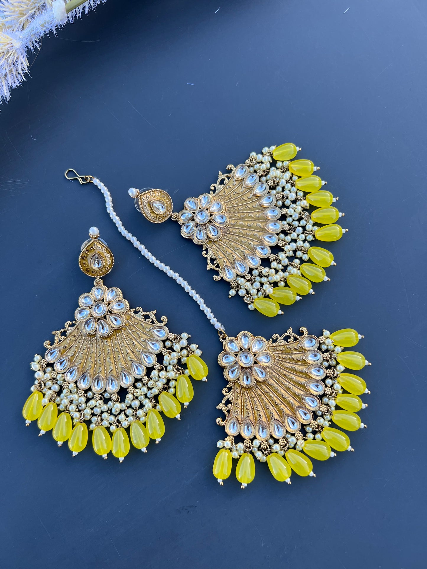 Beena earrings & tikka