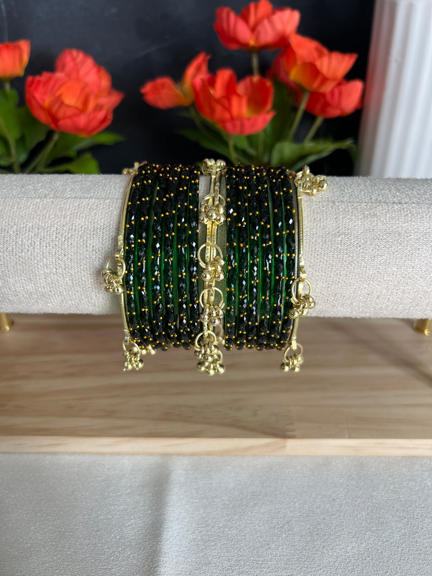Emerald Kashmiri bangles