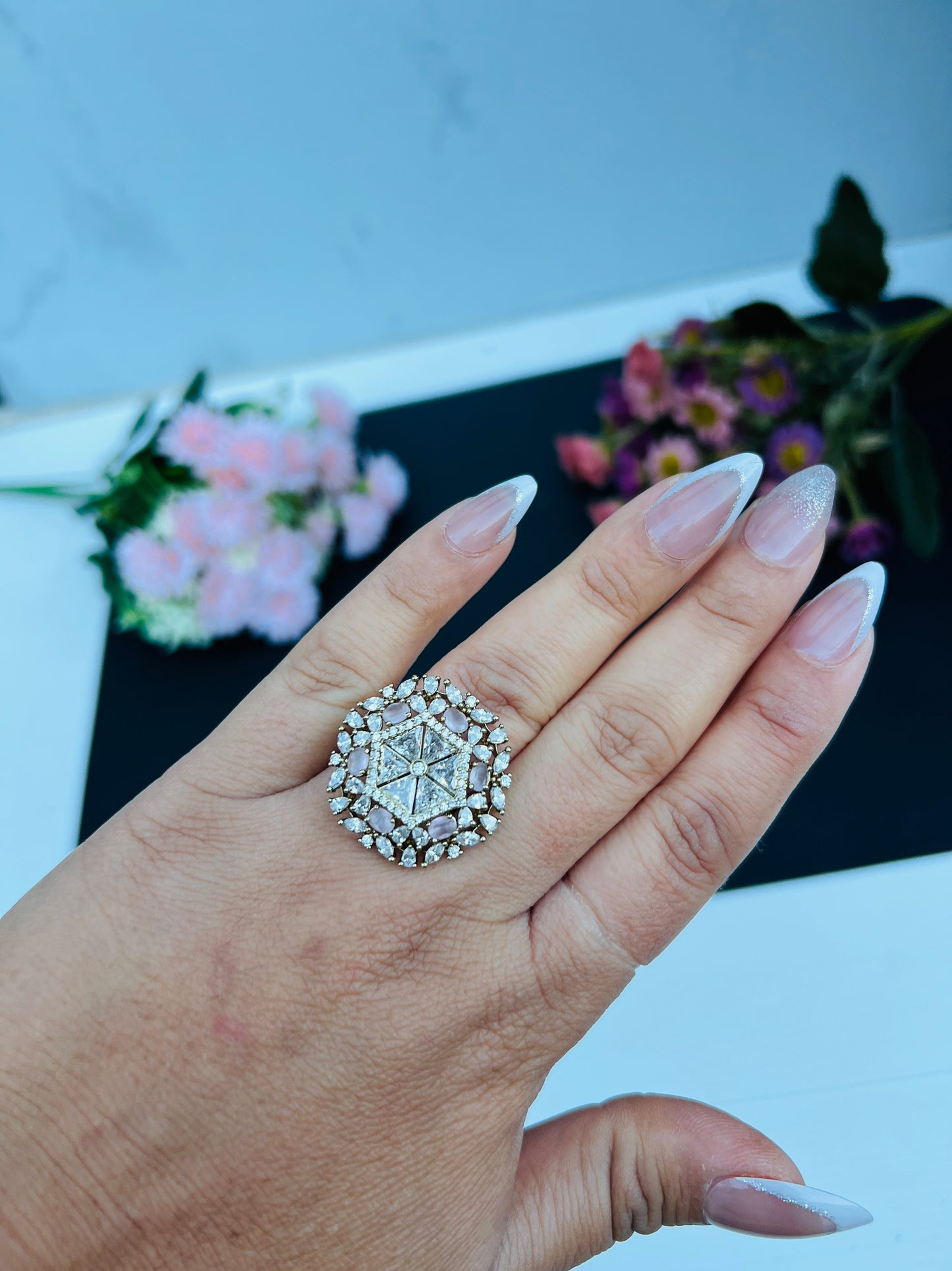 Maheen American diamond ring