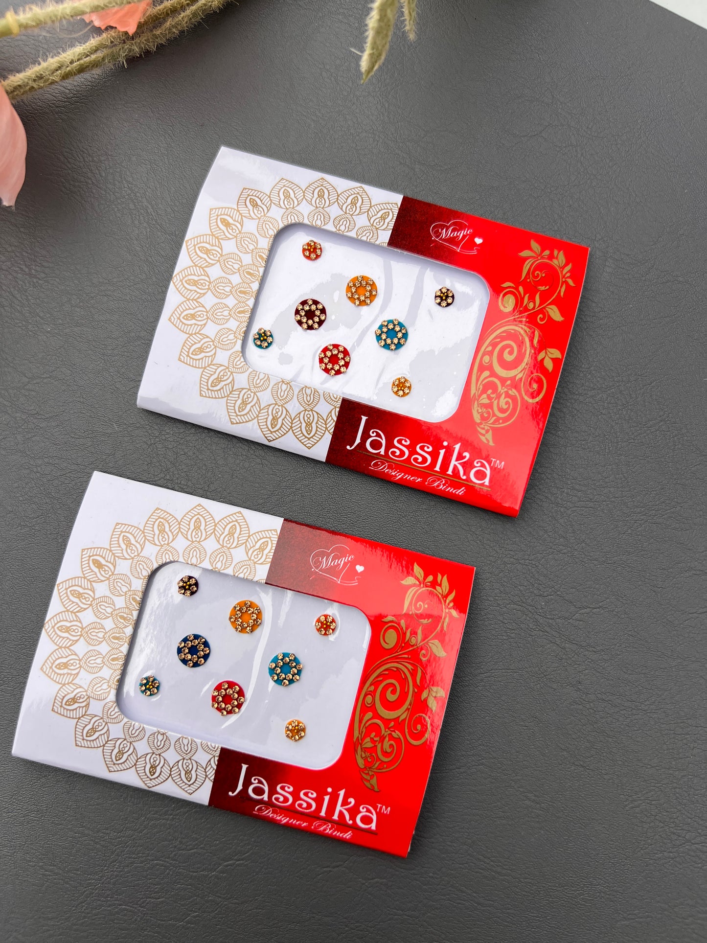 Aamya designer bindi card