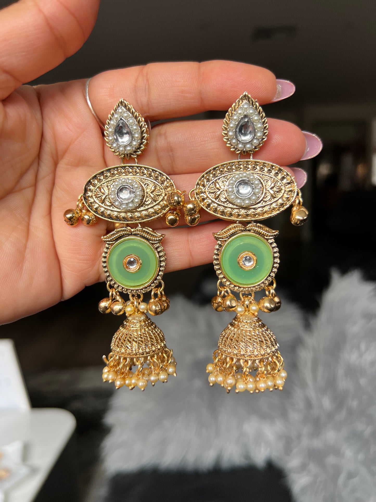 Aira Kashmiri earrings