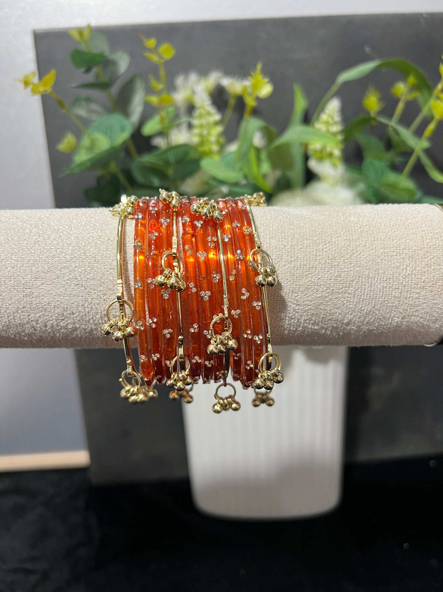 Rust Kashmiri bangles