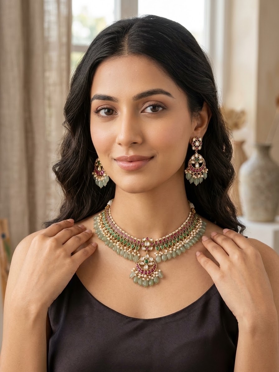 Juhi Victorian necklace set