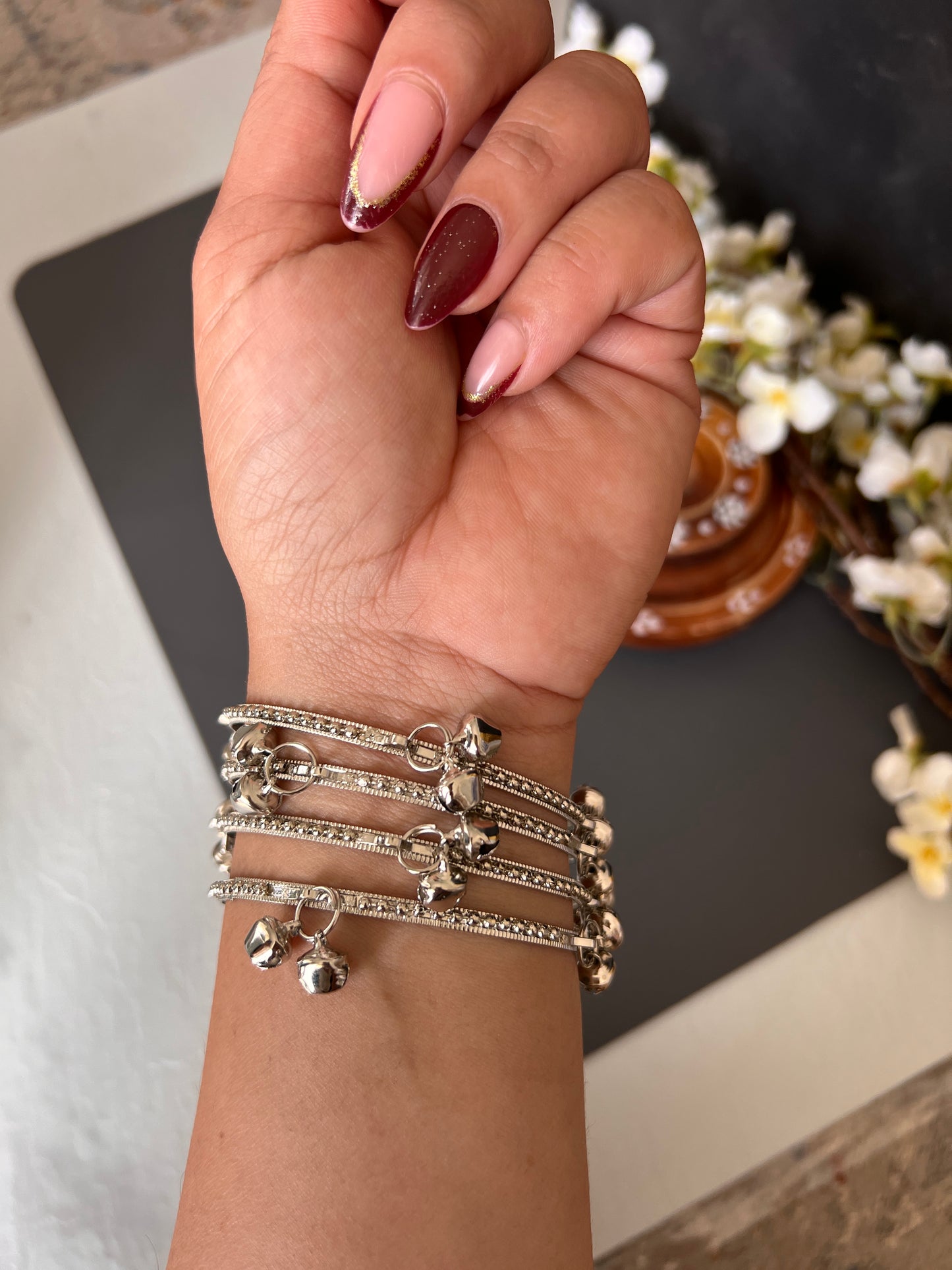 Silver Kashmiri bangles