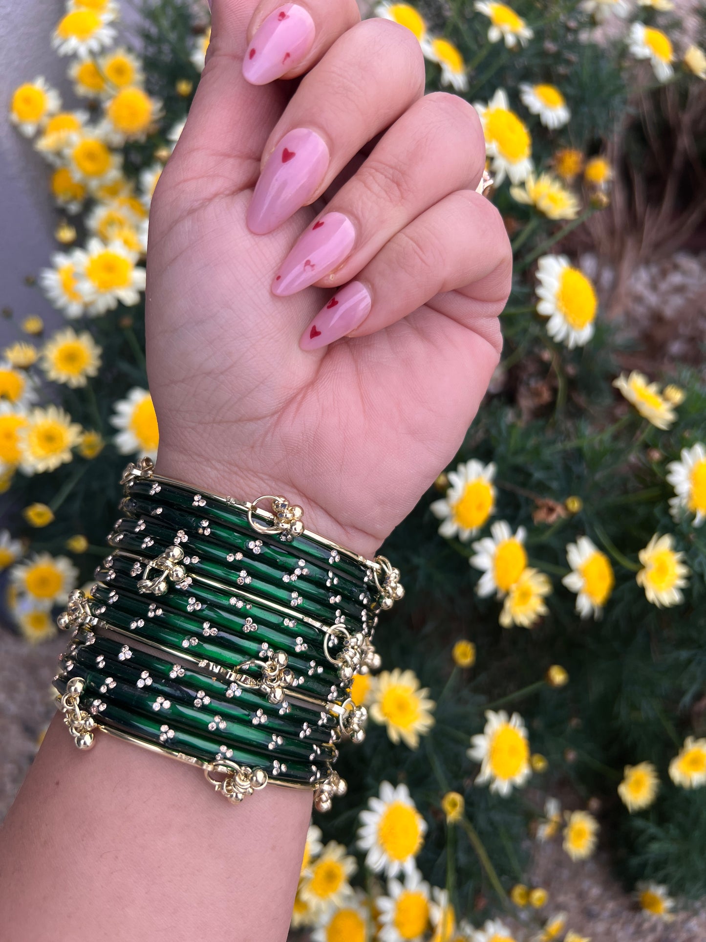 Emerald Kashmiri bangles