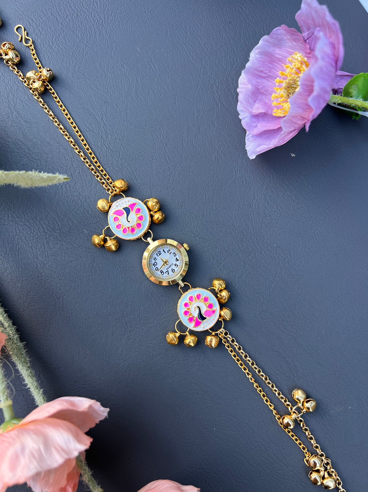 Mayura Enamel Kashmiri watch