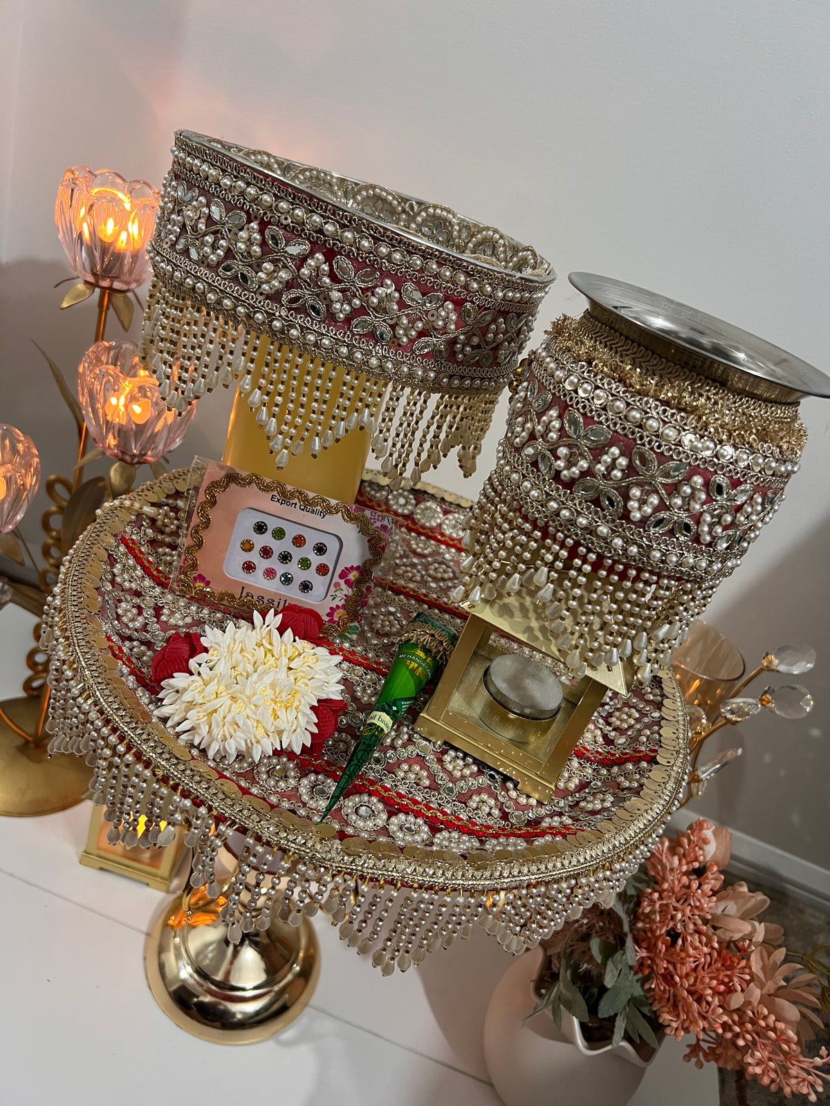 Romika Karwachauth Thali set