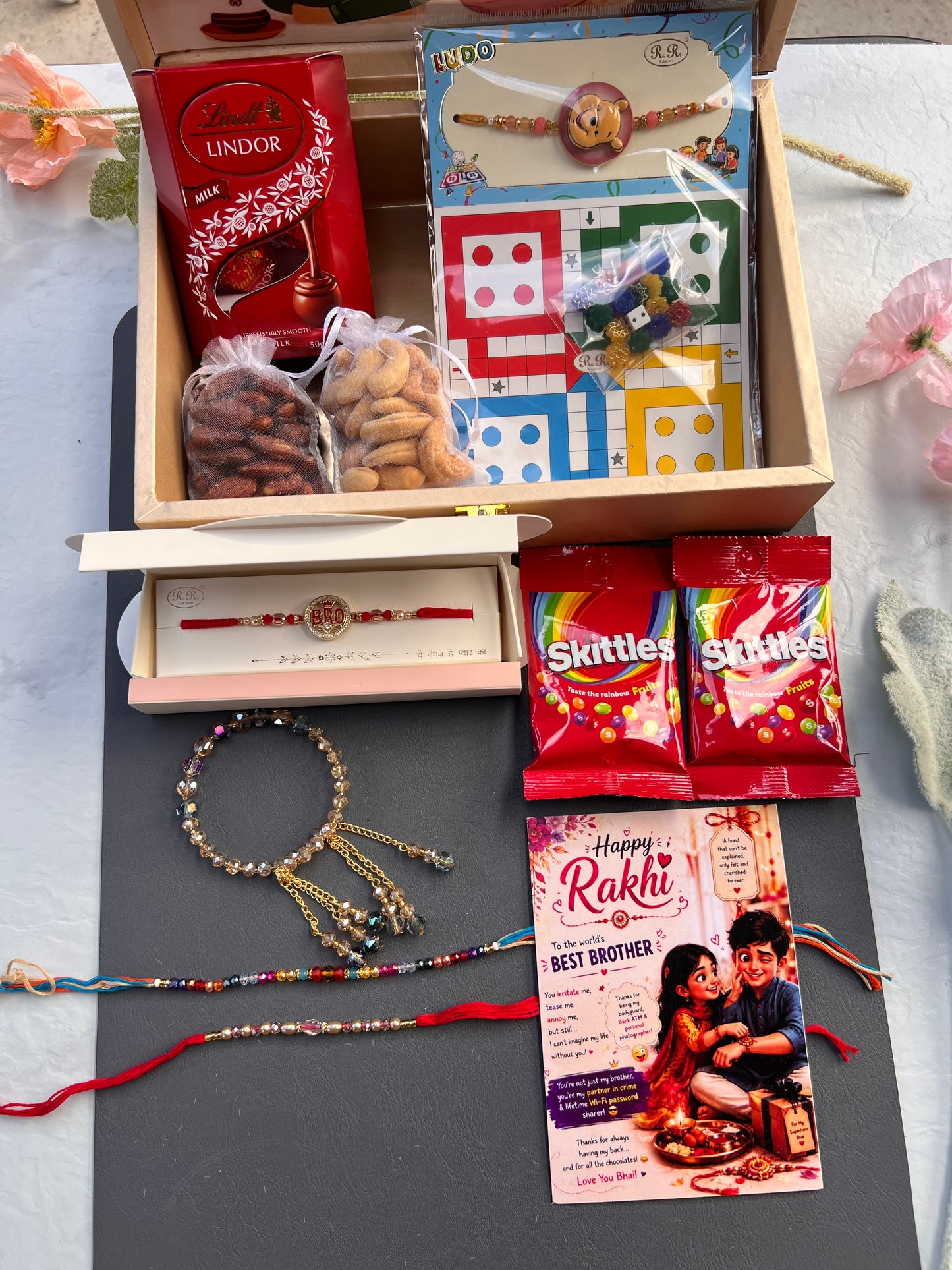 Premium All in one Family Rakhi hamper ( 5 Rakhis)