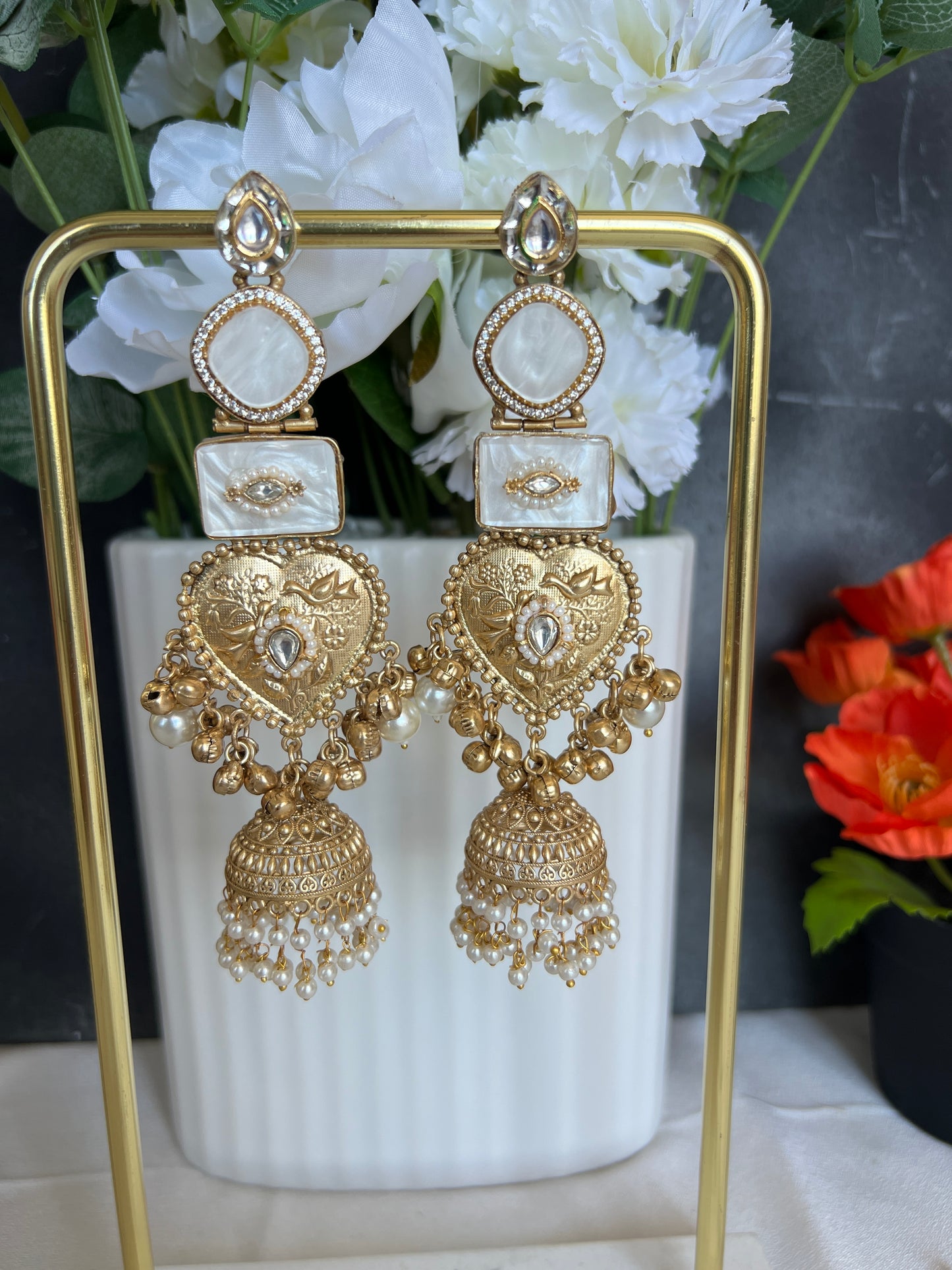 Inara Kashmiri long earrings