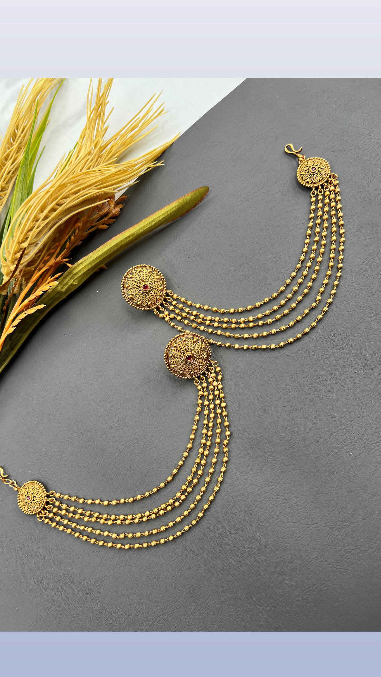 Saahiba stus with ear chains