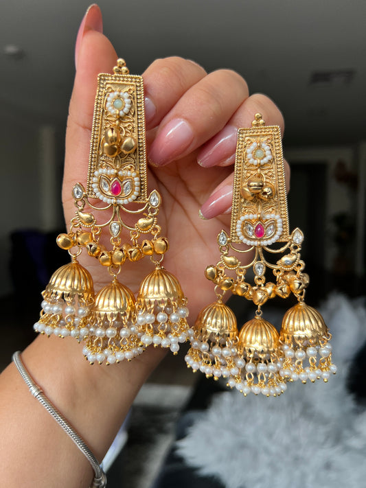Anshula kashmiri jhumki earrings