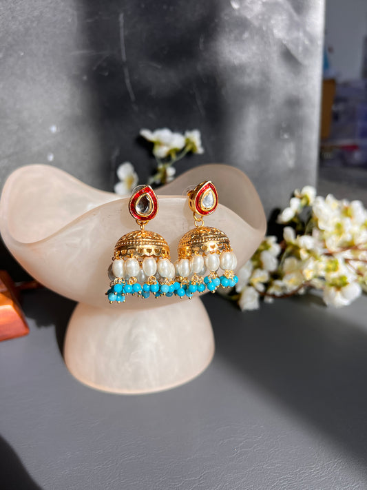 Meenal jhumki earrings