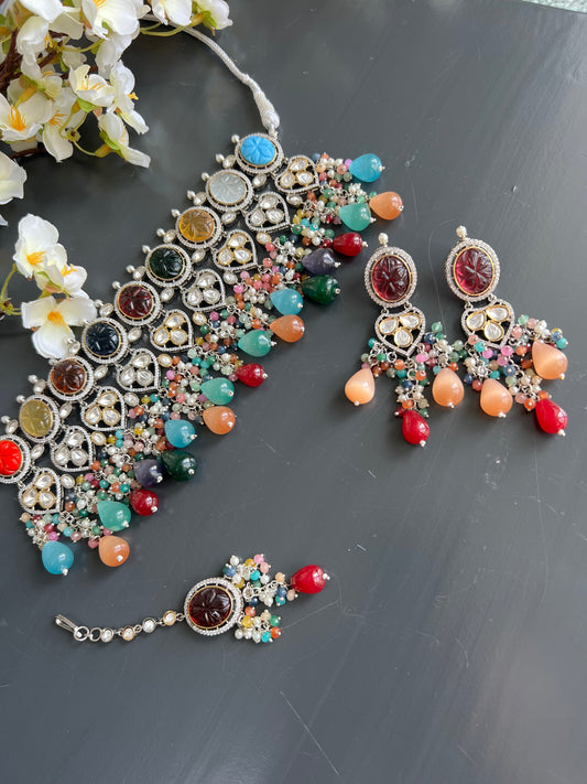 Heera Necklace set